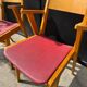 Bridge chairs with compass legs from the 1960s.