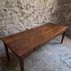 Table à manger de ferme française ancienne avec deux tiroirs | Chêne & pin | vers 1850–1900