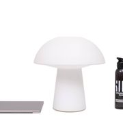 Large Mushroom Table lamp by Glasshutte Limburg Germany 1970s
