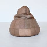 De Sede patchwork Bean Bag pouf in leather Switzerland 1970