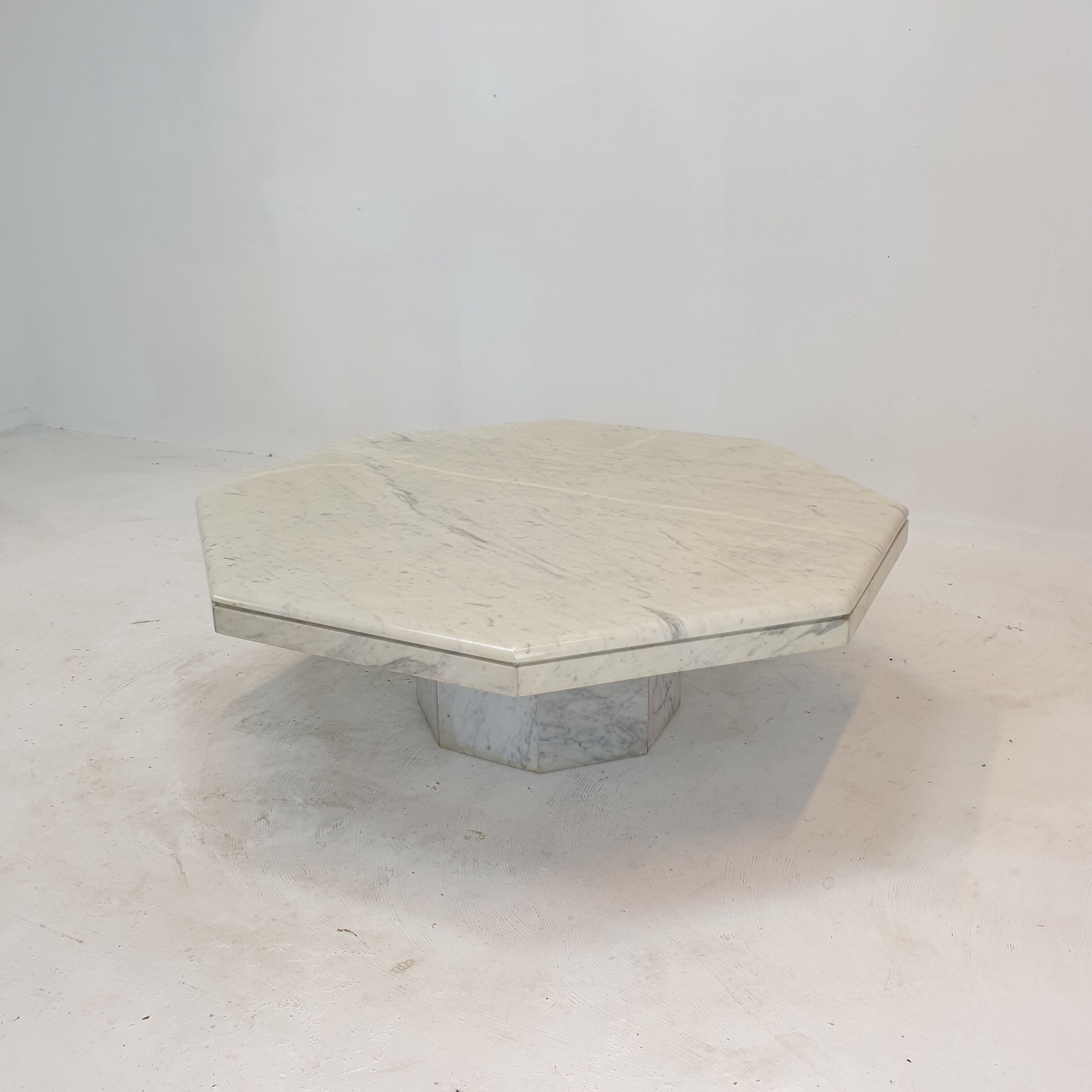 Italian Marble Octagon Coffee Table, 1980's