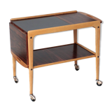 Scandinavian 'Thea' side table in rosewood and laminate, Yngve Ekström