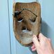 Masque africain vintage en bois H21cm