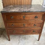 Marble top chest of drawers