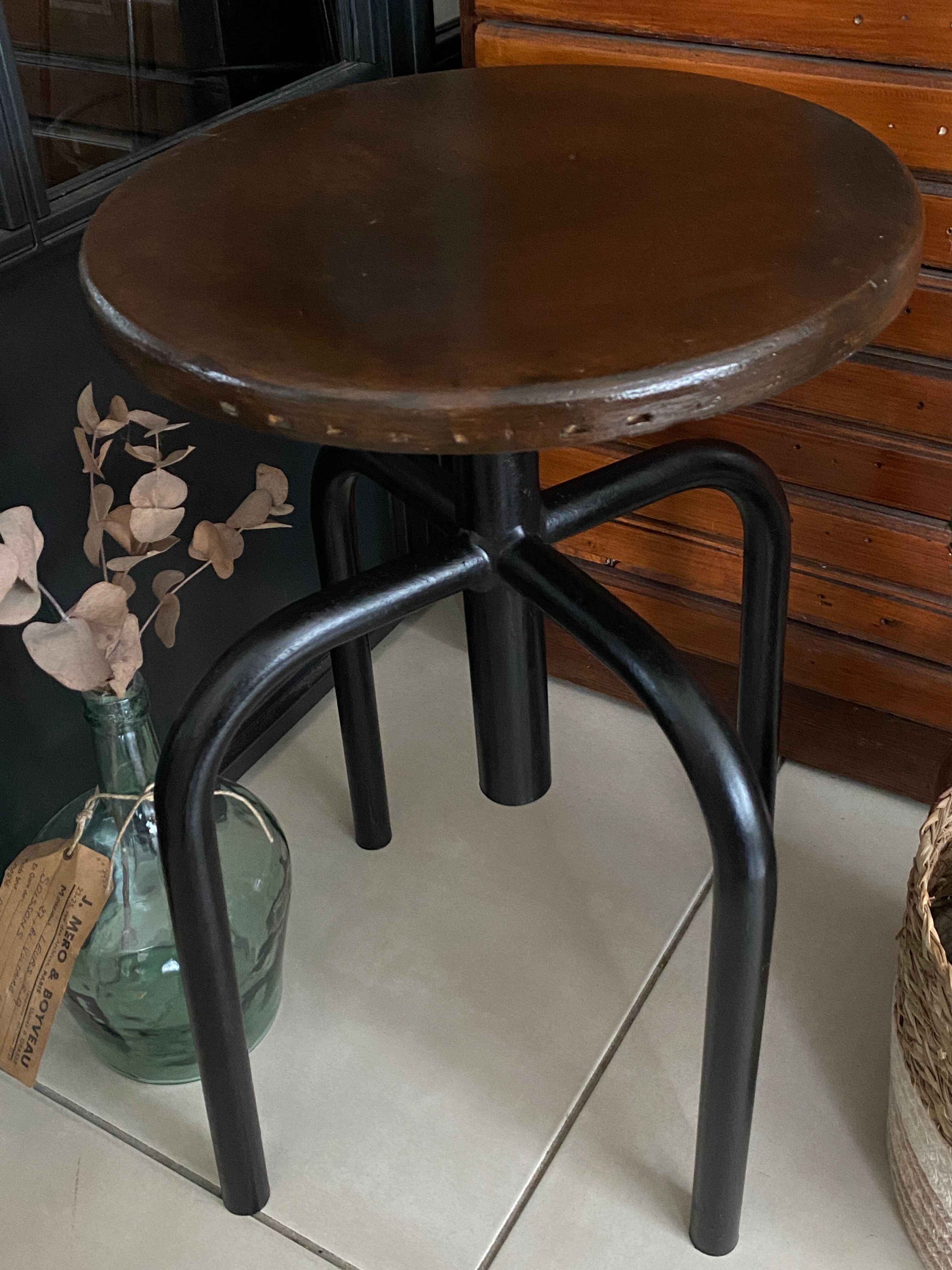 Vintage industrial stool