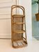 Vintage rattan and cane shelf – 1970s