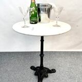 Parisian coffee bistro table marble tray