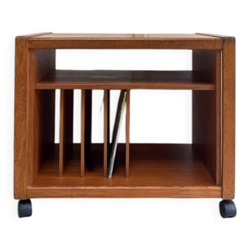 Meuble audio / tourne-disque en teck vintage
