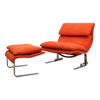 Giovanni Offredi for Saporiti Wave Lounge Chair, 1970s