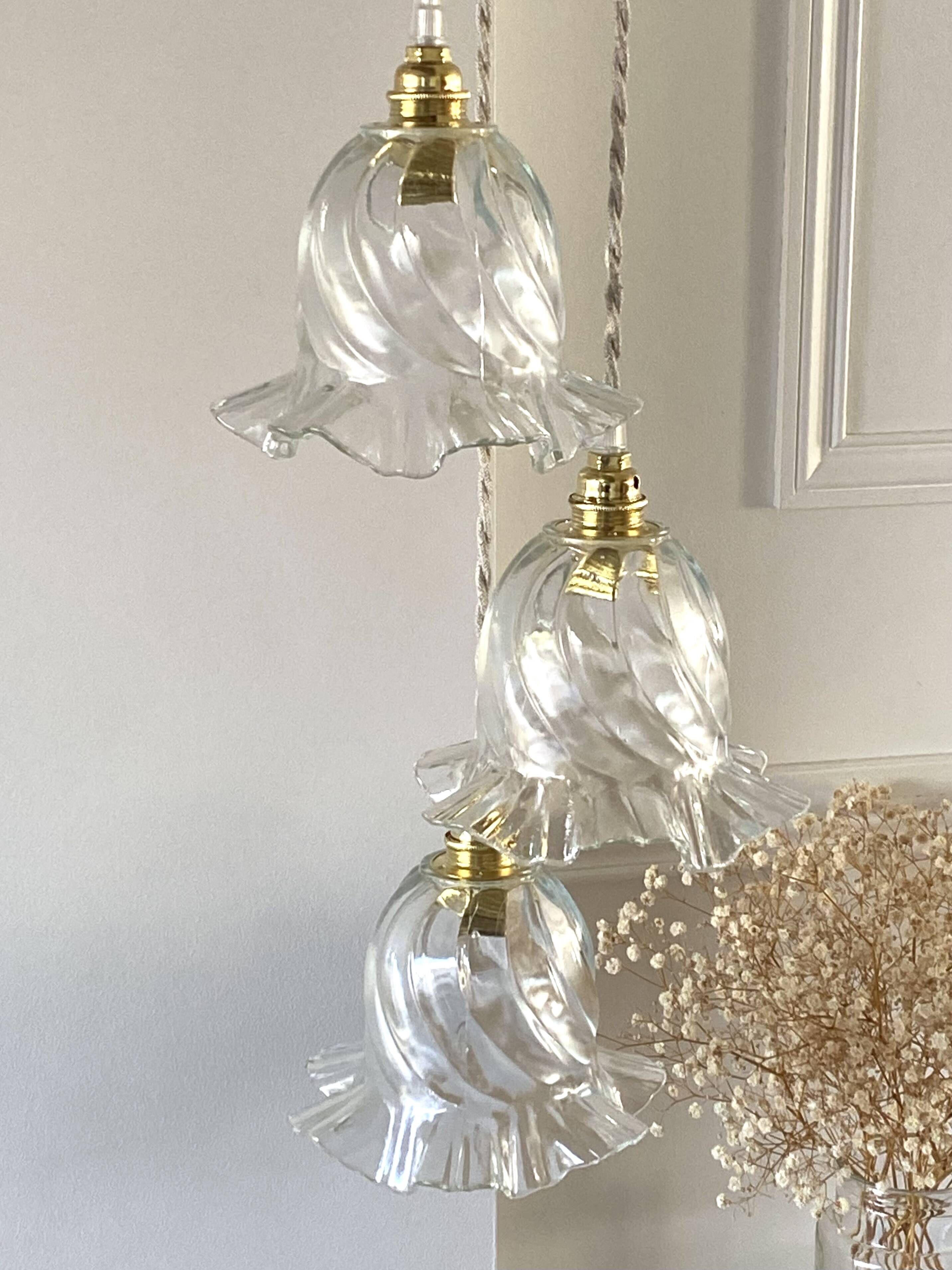 Vintage waterfall pendant light