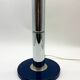 Large blue and chrome table lamp, Italy 1970s
