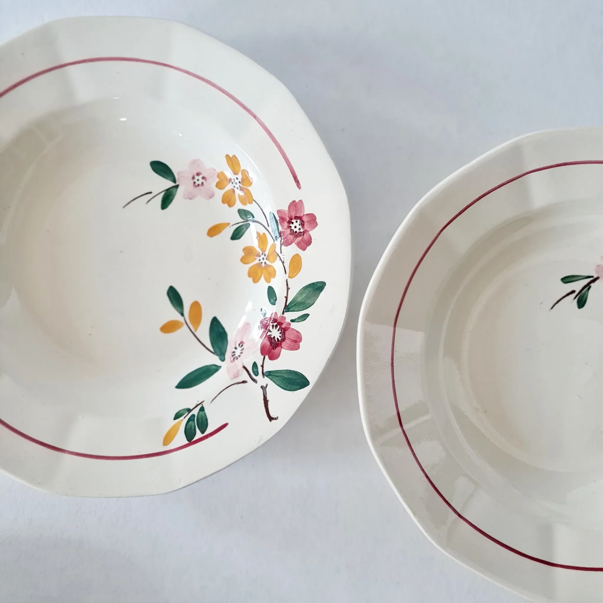 Service of 4 Deep Plates Sarreguemines / Bitche
