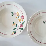 Service of 4 Deep Plates Sarreguemines / Bitche