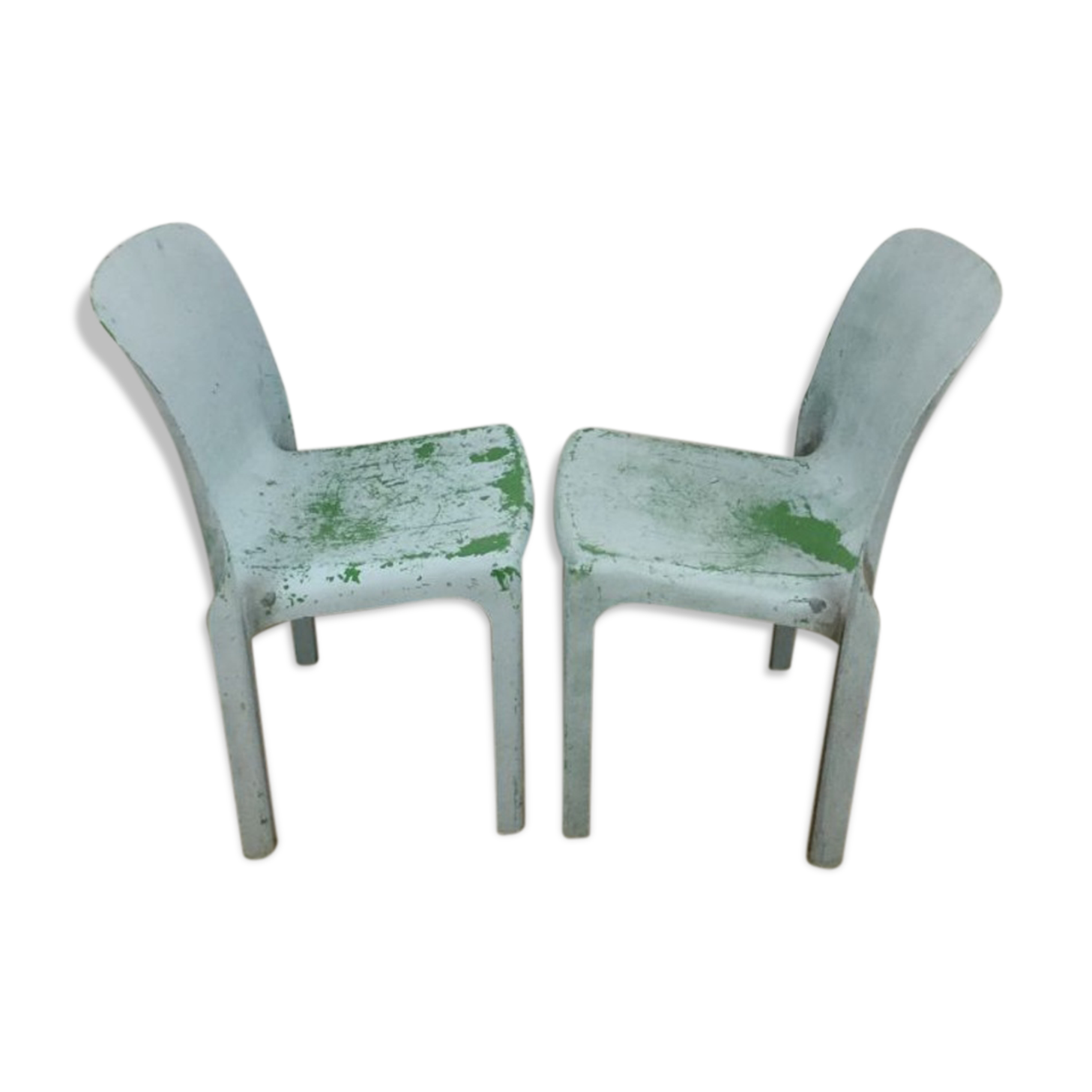 Pair of chairs Artemide "Selene" Vico Magistretti, 1960