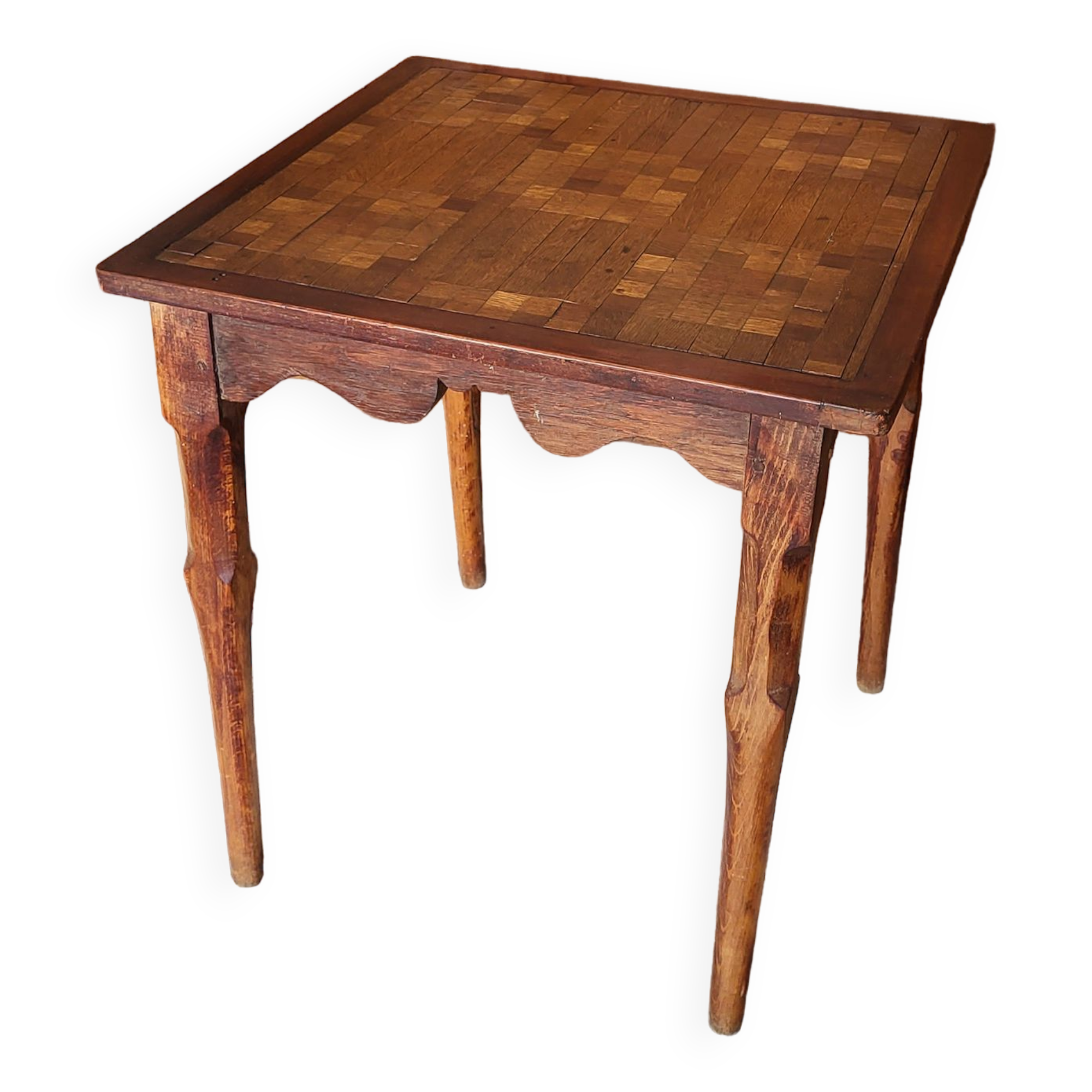 Square wooden table