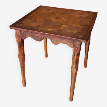 Square wooden table