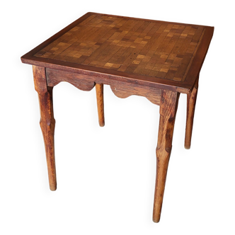 Square wooden table