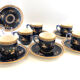 6 tasses café bleu Gien Renaissance
