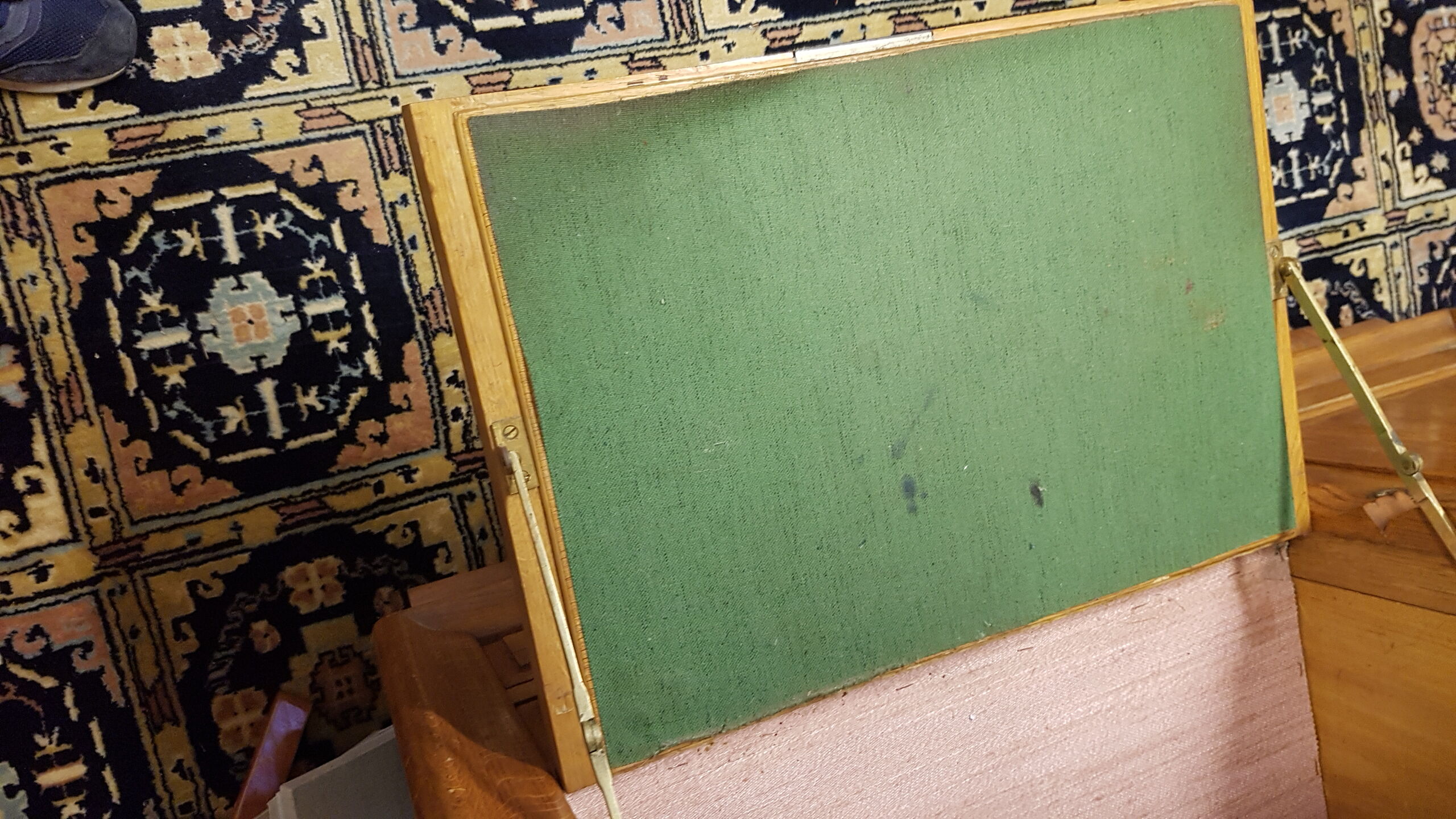 Oak buffet marble top