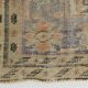 Tapis oriental turc vintage pêche et bleu