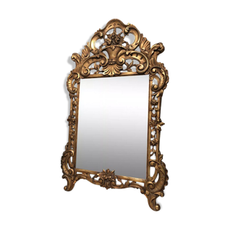 Golden rock mirror, Napoleon III, 19th