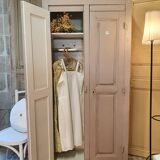 Old wooden cloakroom