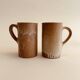 Lot de 2 tasses en grès vintage