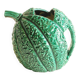 Pichet en Céramique Émaillée Verte — Barbotine Forme Melon — Années 60
