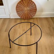 Table basse en rotin par Roberto Mango, Italie 1950s