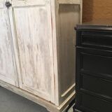 White patinated wardrobe