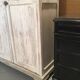 White patinated wardrobe