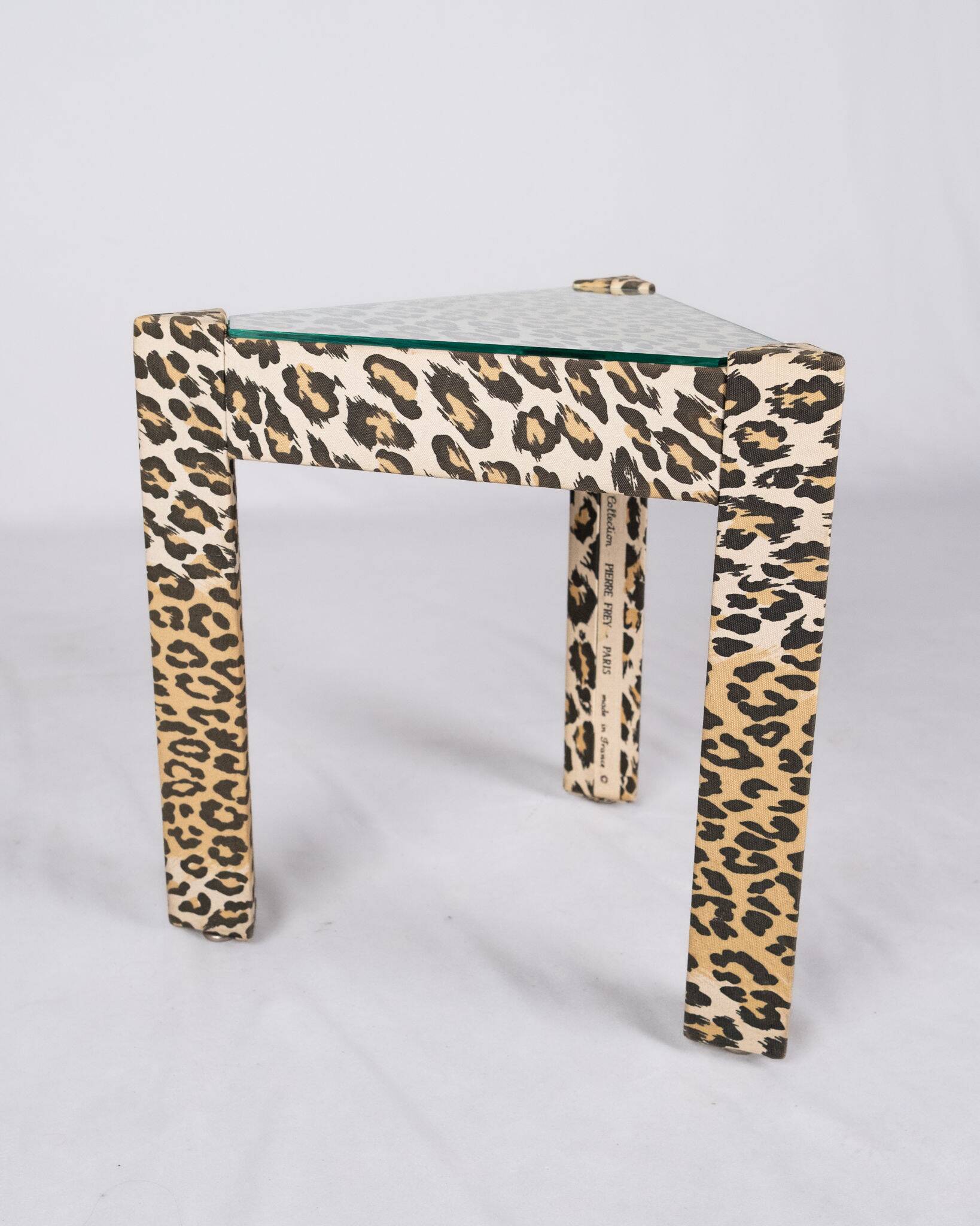 Set of nested tables upholstered, Pierre Frey, 1970s