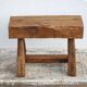 Vintage stool, wooden stool, antique stool, plant stand, small bench