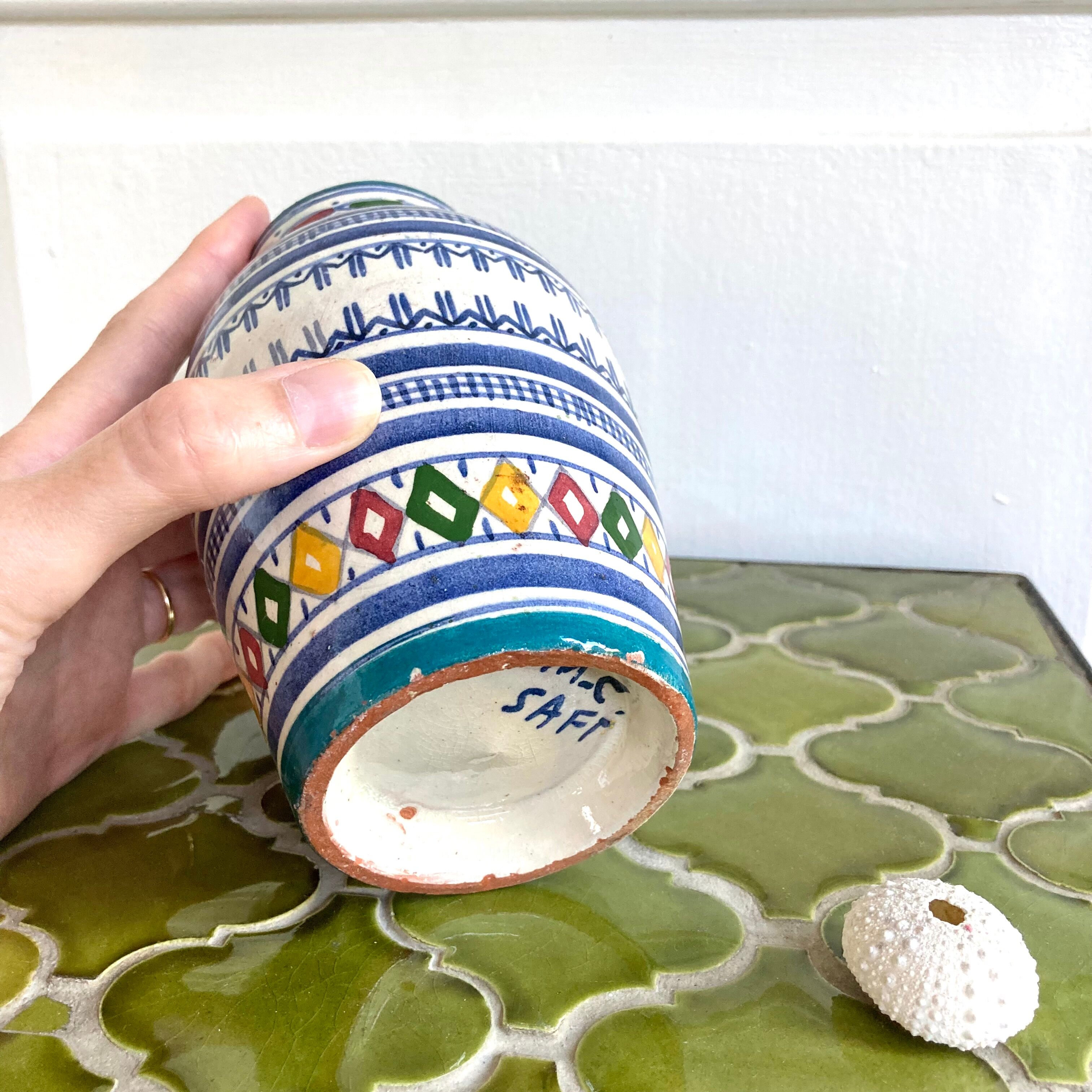 Vintage handmade ceramic vase