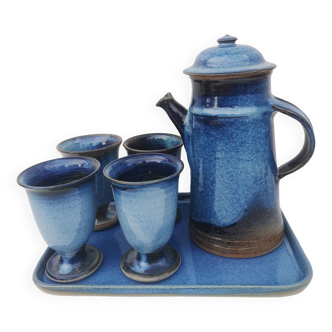 Vintage stoneware coffee service from La Borne