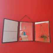 Miroir triptyque de barbier