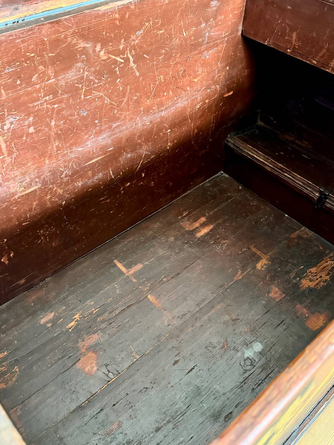 Afghan dowry chest in painted wood