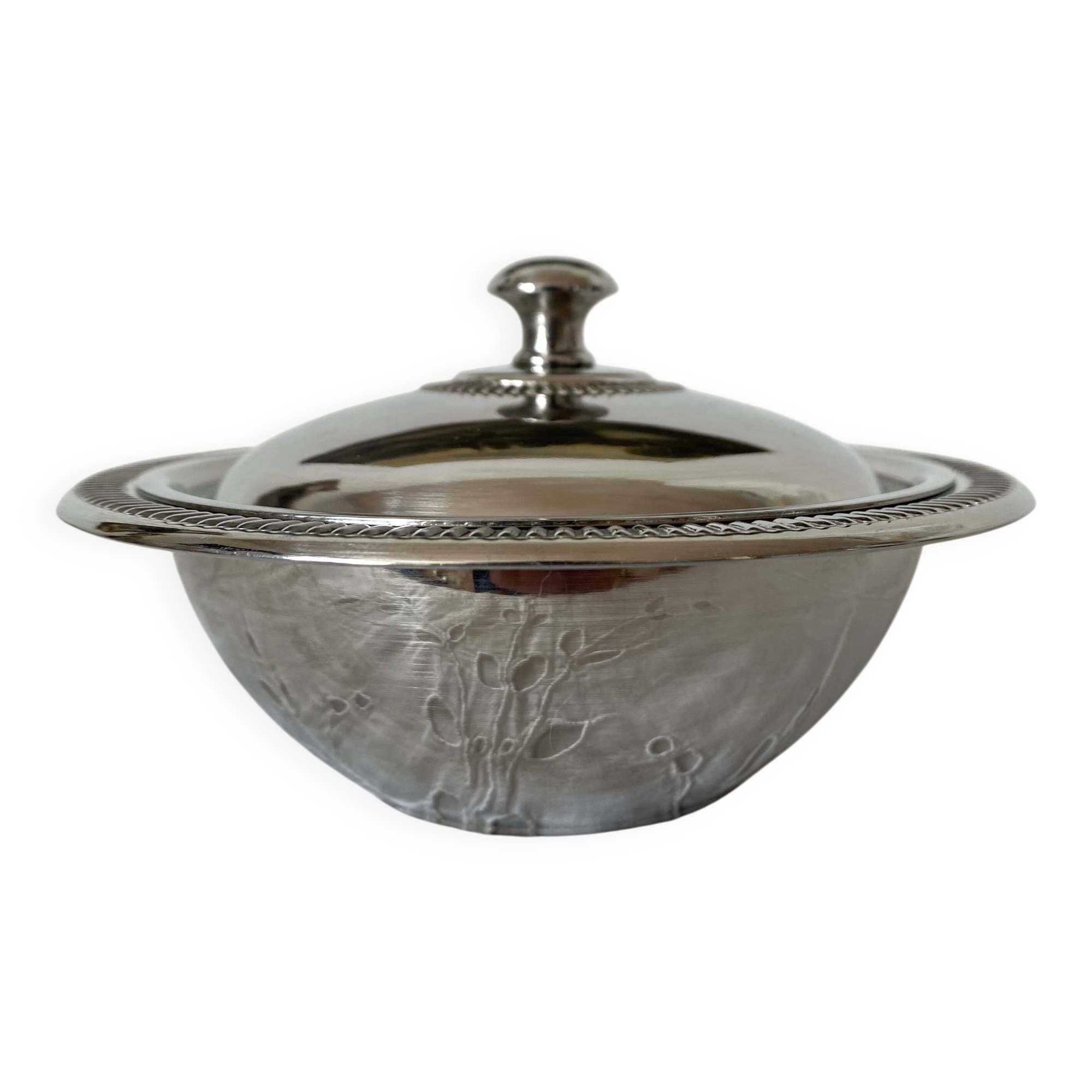 Stainless steel sugar bowl