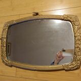 Painted wooden art deco mirror 33 X 51 cm