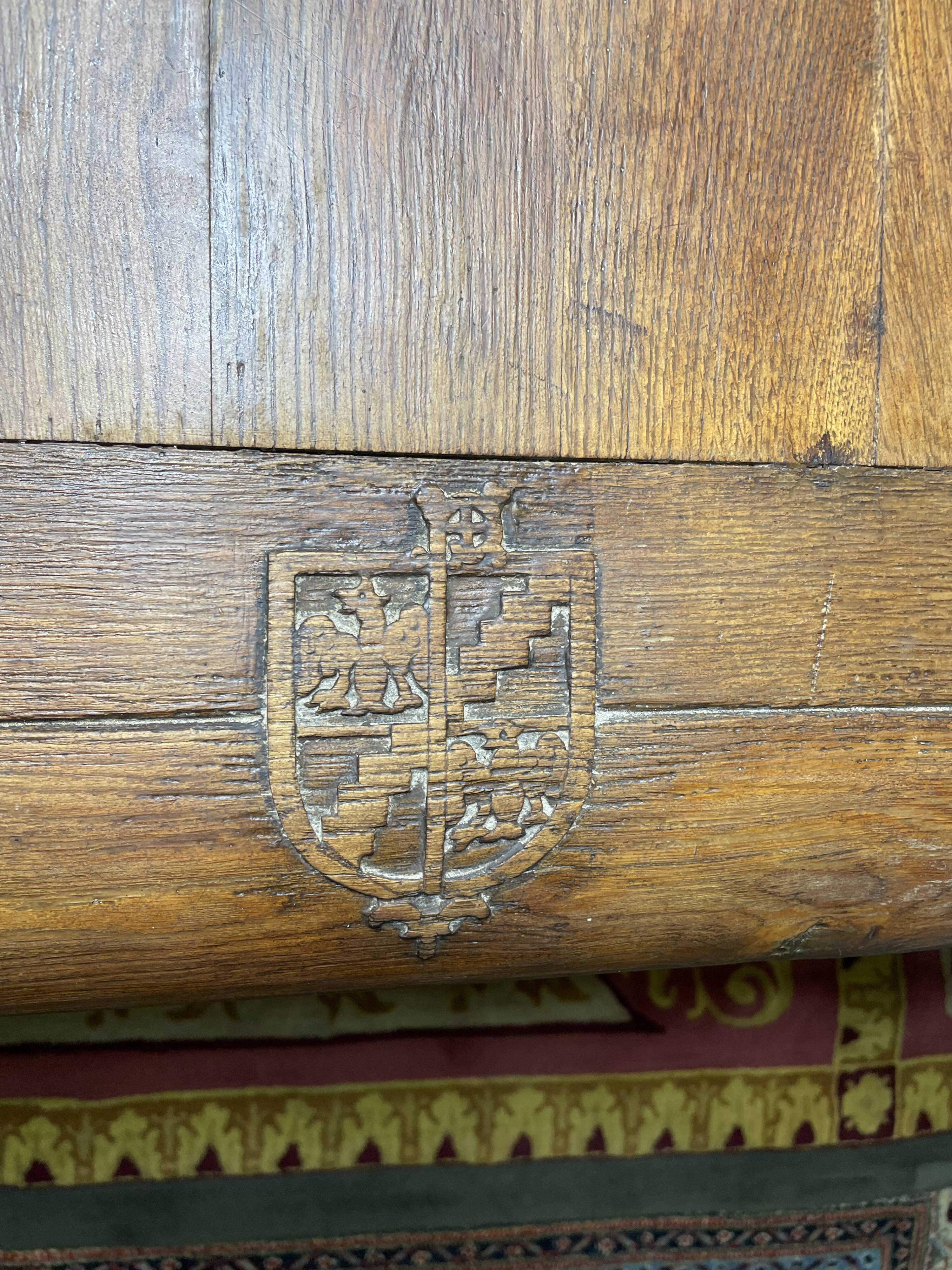 Solid oak monastery farm table