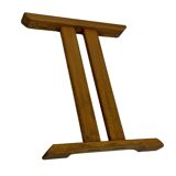 Vintage shaker dining table in oak minimalist design 70's