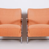 Fauteuil design Thonet modèle S411 fabriqué sous licence Mücke Melder années 30/40