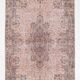 Tapis Rose 266x173 cm Tapis Vintage Rose Pastel, Tapis en Laine Fait Main.