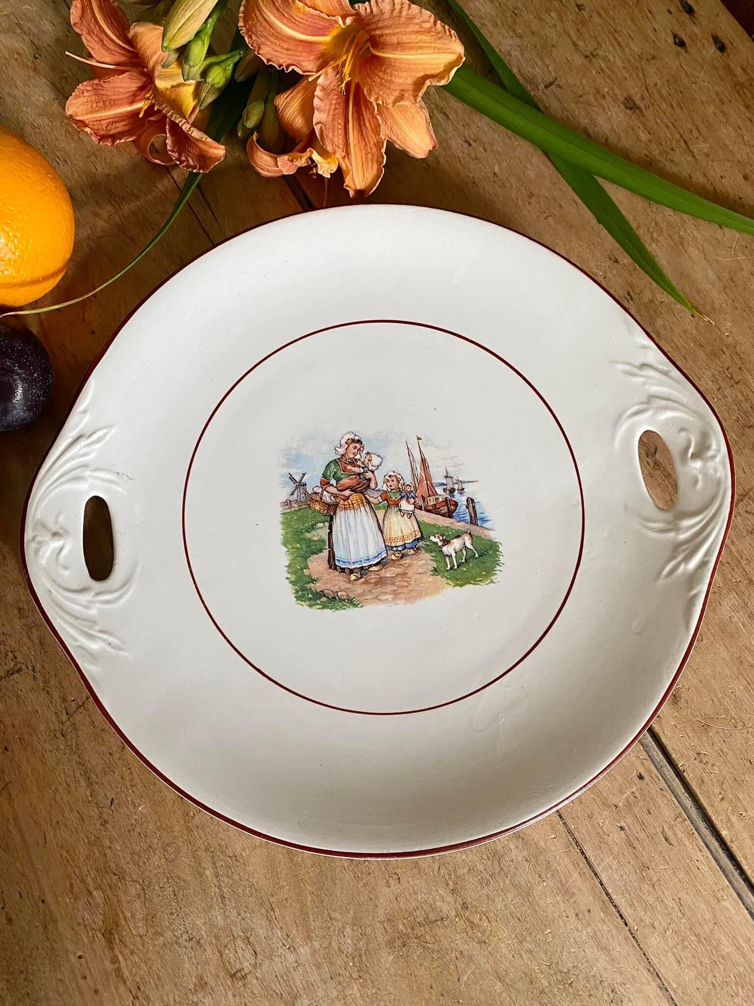 Old earthenware dish orchies france