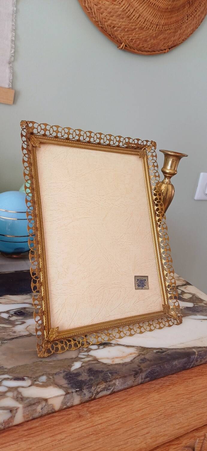 Golden metal frame from the 60s