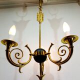 Lustre Empire Flèche 3 lumières Bronze