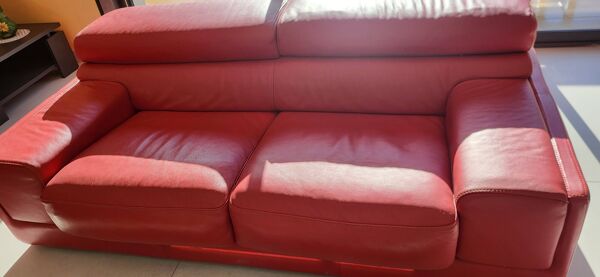 1 canapé roche bobois  rouge