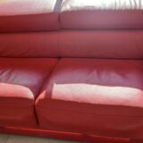 1 red roche bobois sofa