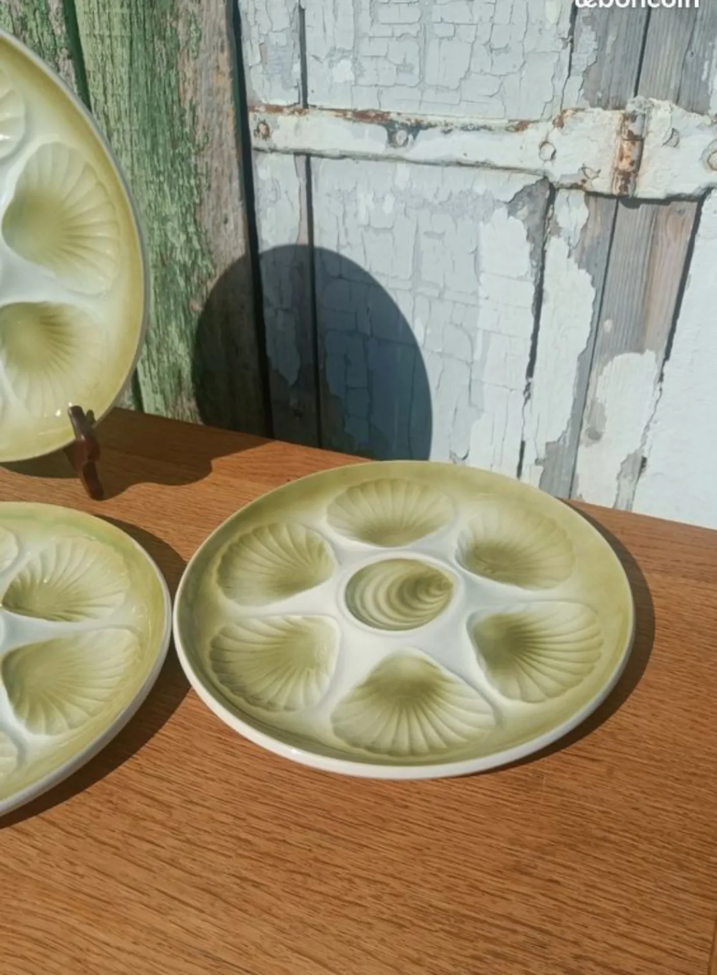 seafood plates in earthenware – Moulin des Loups Orchies