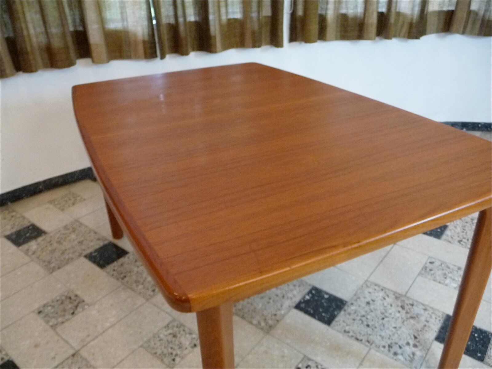 Danish extending teak dining table, 1960s